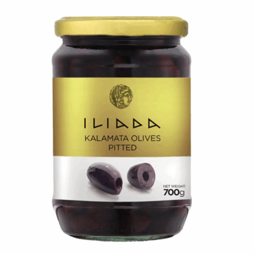 OLIVES KALAMATA PITTED 700G ILIADA