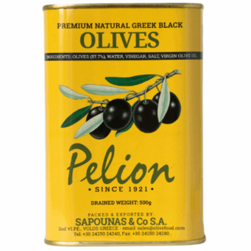 Olives Black Jumbo 870gm Pelion