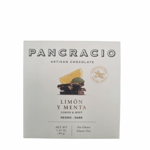 Chocolate Dark 40g Lemon and Mint Pancracio